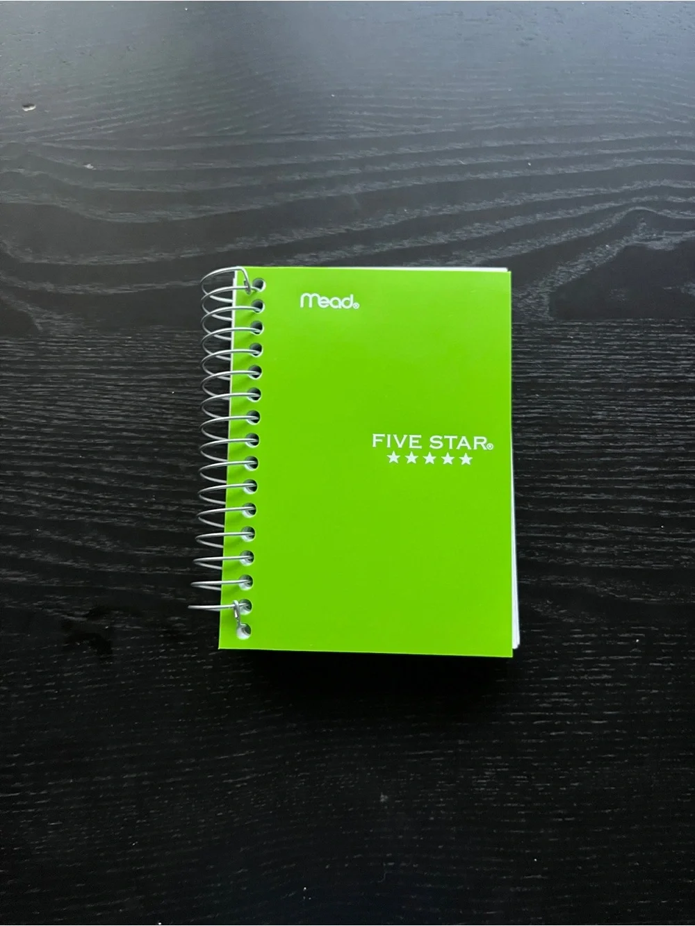Mead Five Star Lime Green Small Spiral Notebook College Ruled 200 Sheets 5.5x3.5